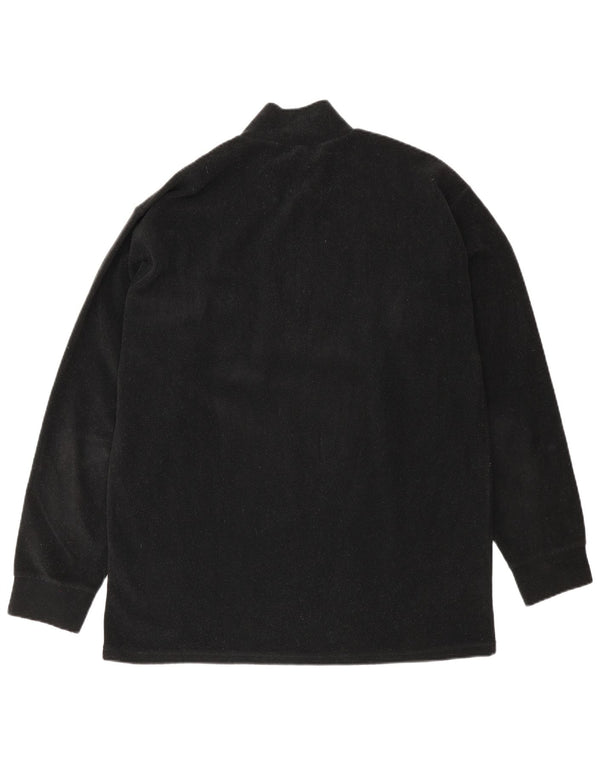 Fila Pull polaire à col zippé pour homme IT 52/54 Large Noir