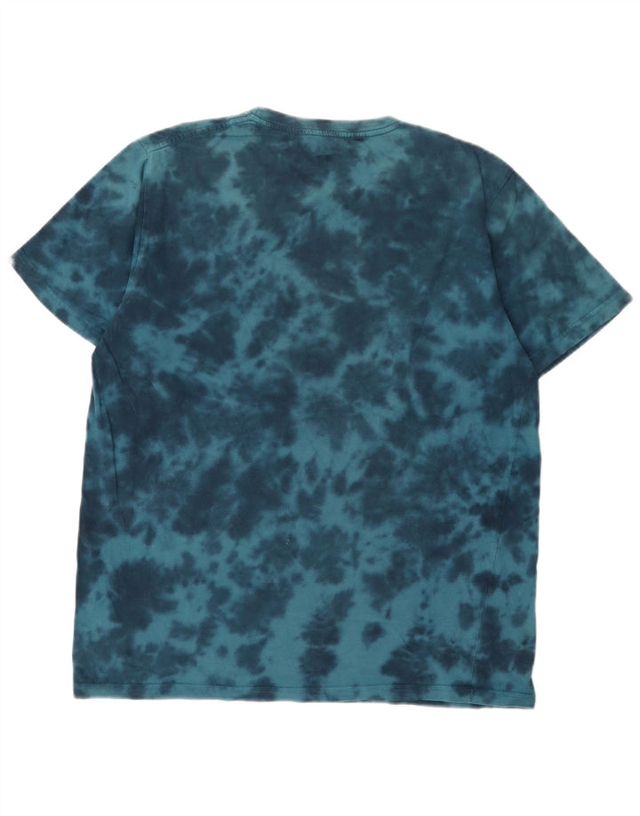 Saltrock T-Shirt Graphique Homme Bleu Moyen Tie Dye Coton