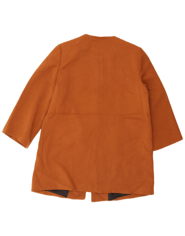 Zara Manteau Femme UK 18 XL Marron Polyester