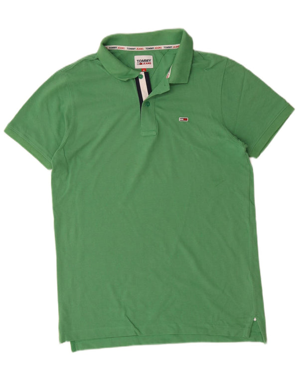Tommy Hilfiger Polo Homme Vert Moyen Coton