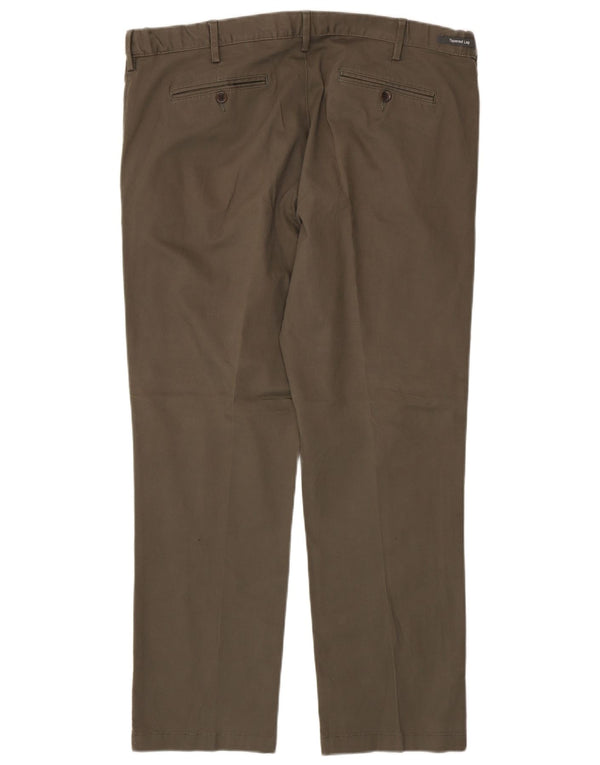 Marks & Spencer Pantalon Chino Droit Homme W40 L31 Kaki Coton