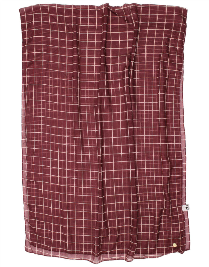 Roccobarocco Écharpe rectangulaire pour femme Taille unique Marron Check Classic