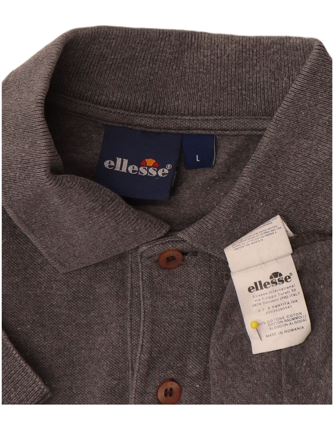 Ellesse Polo Homme Grand Gris Coton