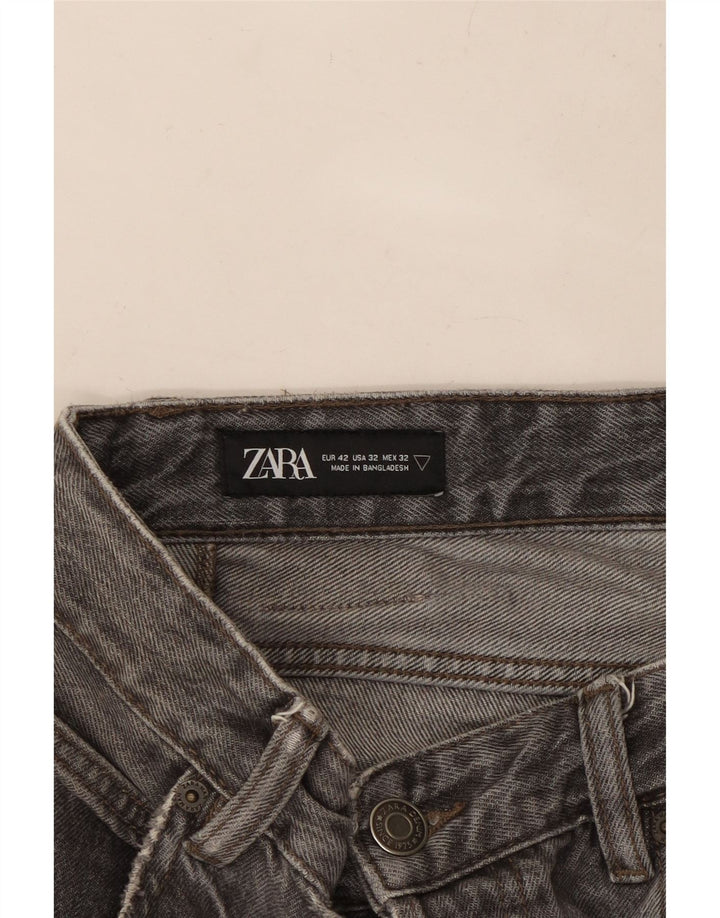 ZARA Jean droit homme EU 42 Large W32 L29 Gris