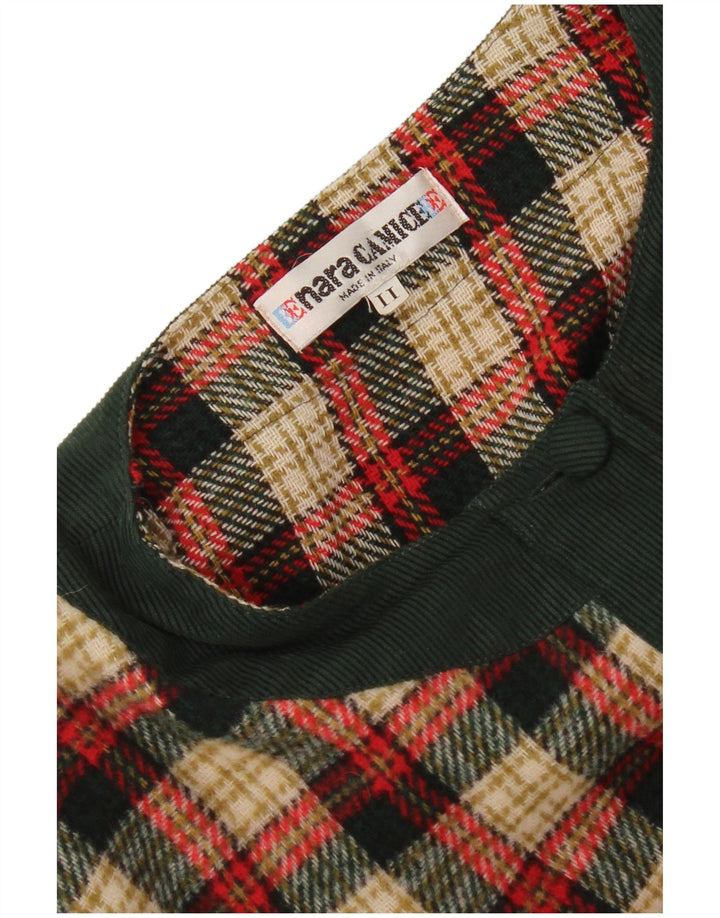 Enara Camice Veste blazer courte à 5 boutons pour femme UK 14 à carreaux rouges moyens