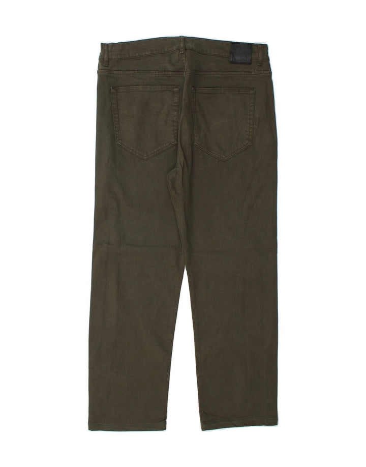 MASSIMO DUTTI Womens High Rise Slim Jeans EU 40 Medium W30 L26 Khaki Vintage Massimo Dutti and Second-Hand Massimo Dutti from Messina Hembry 