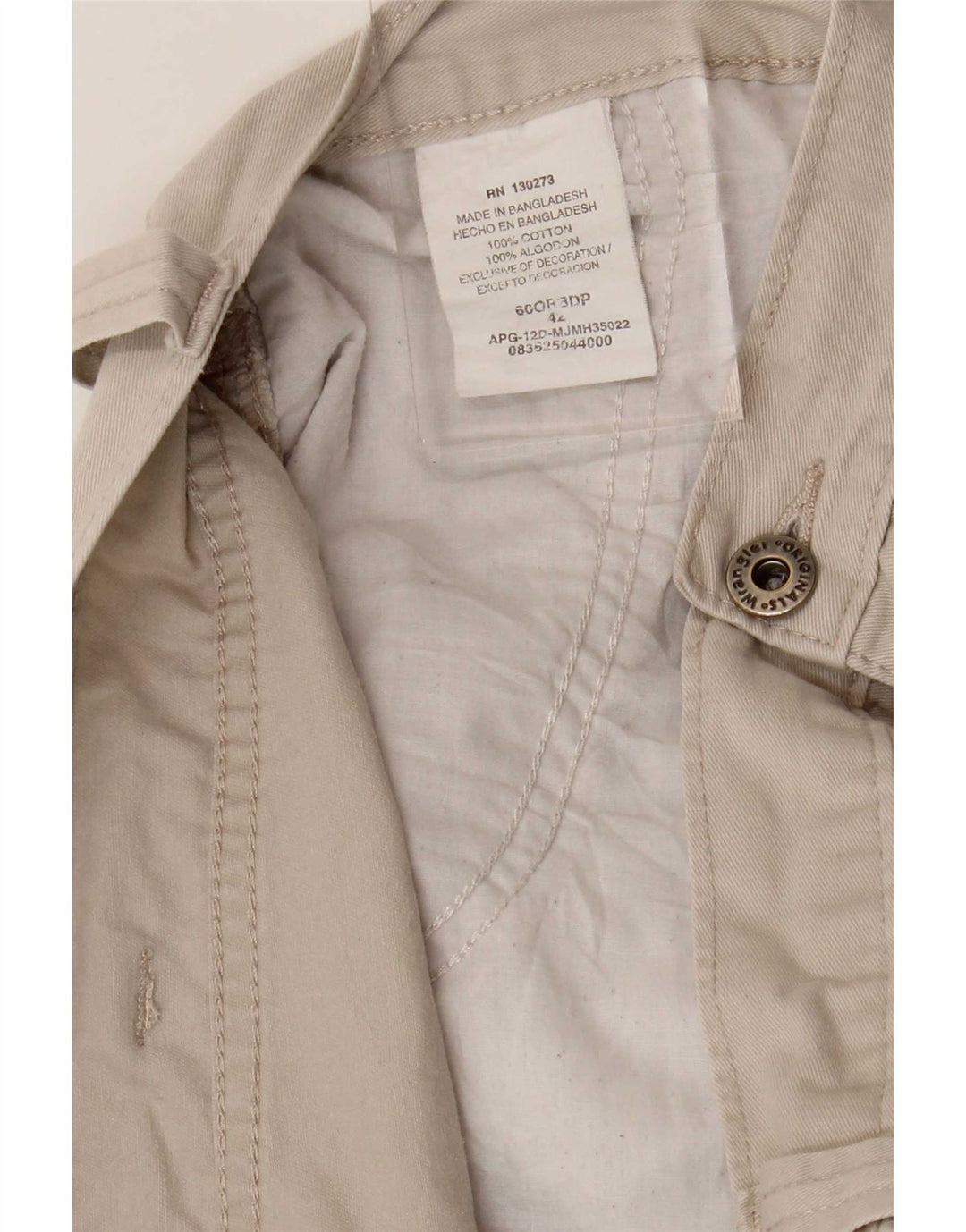 Wrangler Short Cargo Homme W42 2XL Coton Beige