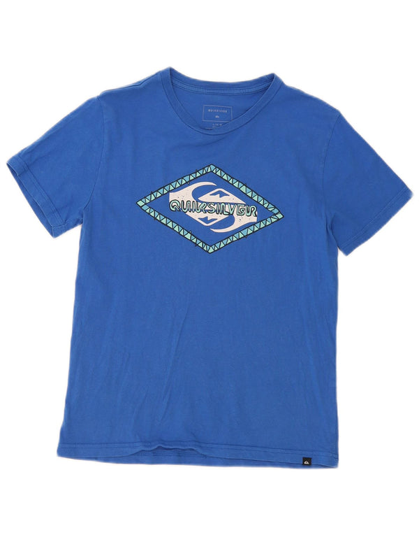 Quiksilver T-shirt graphique pour femme UK 14 Large Bleu