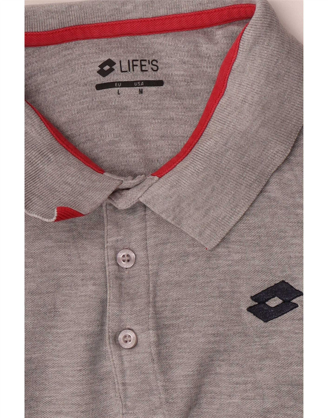 Lotto Polo Life's Homme Gris Moyen Moucheté