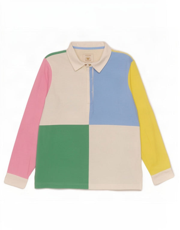 Joules Polo Rugby Femme UK 14 Large Multicolore Colourblock