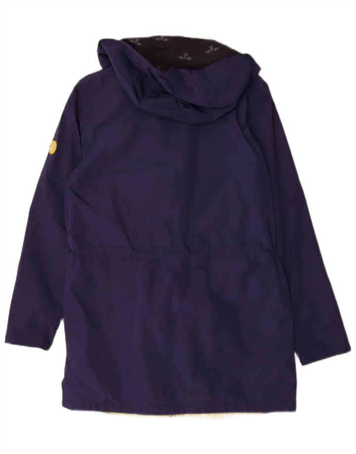 Barbour Manteau coupe-vent à capuche pour femme UK 12 Bleu marine moyen