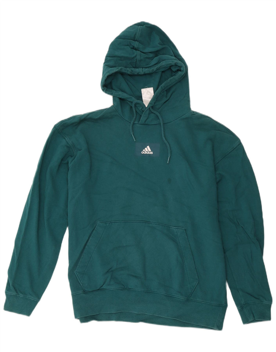 Adidas Pull à capuche pour homme en coton vert moyen
