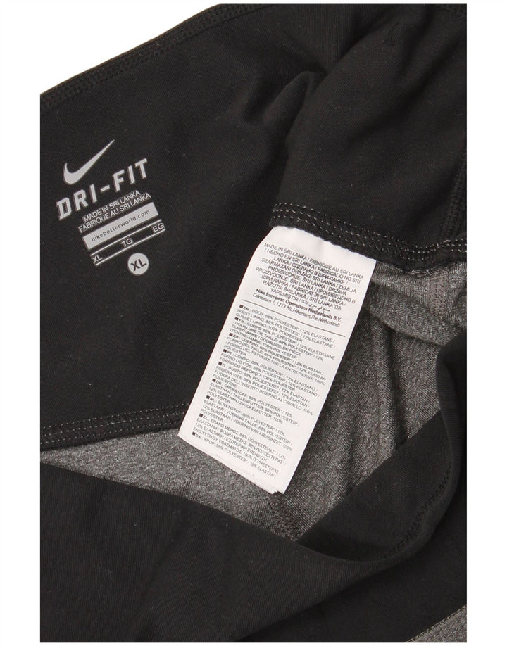 NIKE Legging Dri Fit pour femme UK 18 XL Gris Polyester