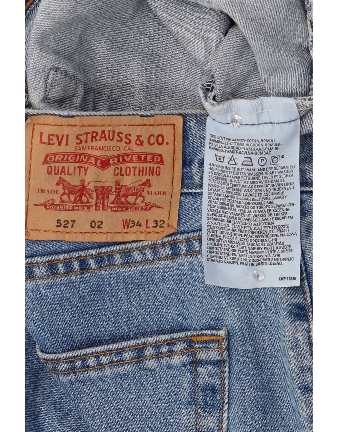 Levi's Jean Bootcut 527 Homme Bleu W34 L32 Coton