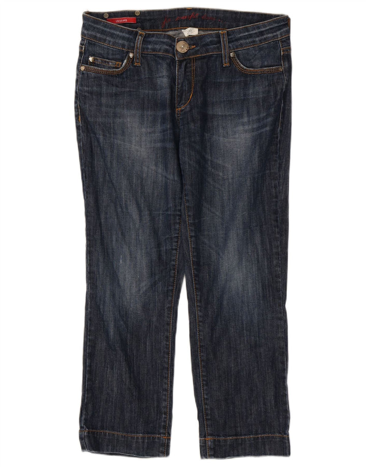 Liu Jo Femme Jean Court W30 L24 Bleu Marine