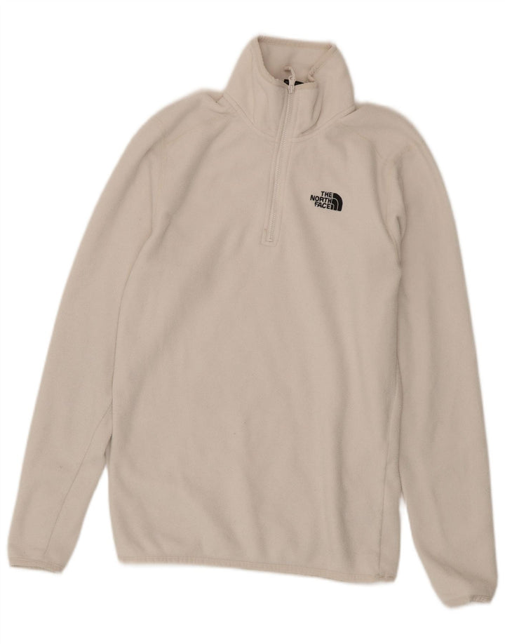 The North Face Pull polaire à col zippé pour homme Petit polyester beige