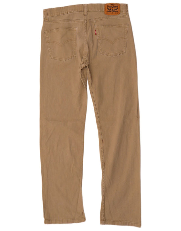 Levi's Pantalon décontracté droit 514 pour garçon 15-16 ans W30 L30 Coton beige
