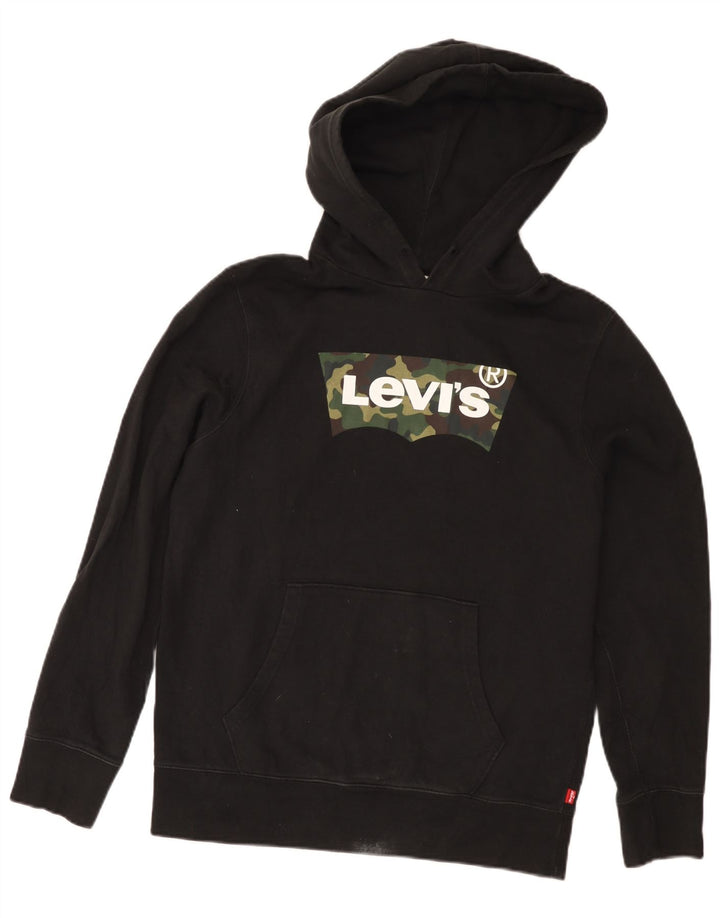 Levi's Pull à Capuche Graphique Homme Noir Coton Small