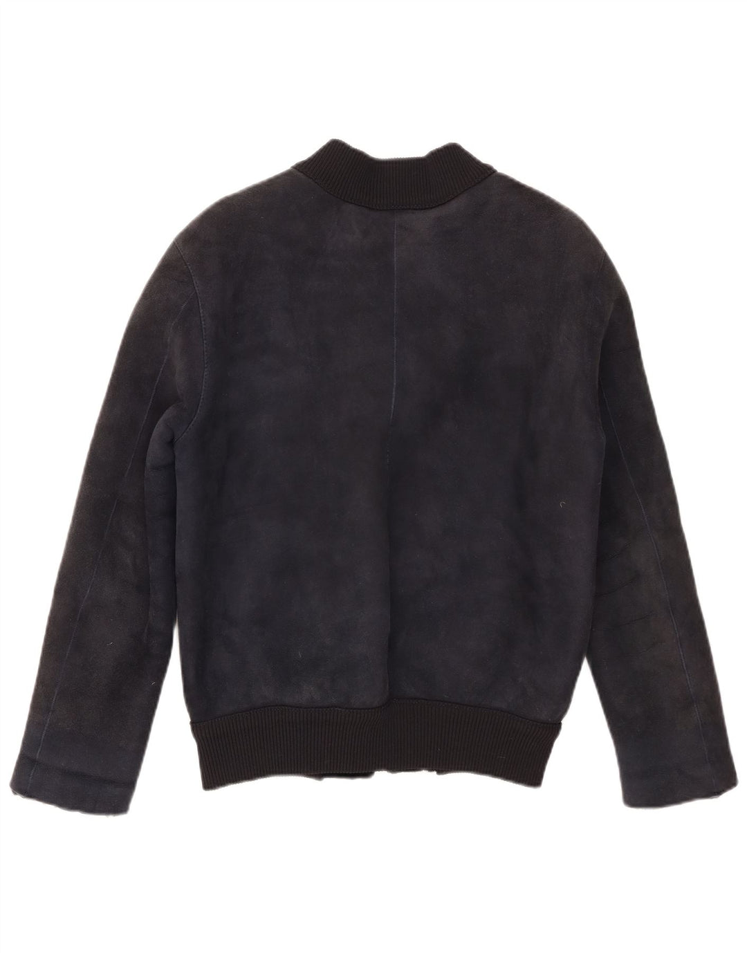 CPL1953 Veste Bomber Shearling Femme UK 20 2XL Bleu Marine Shearling