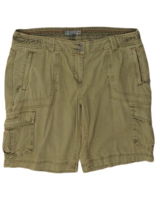 Fat Face Short cargo pour femme UK 18 XL W38 Vert Coton