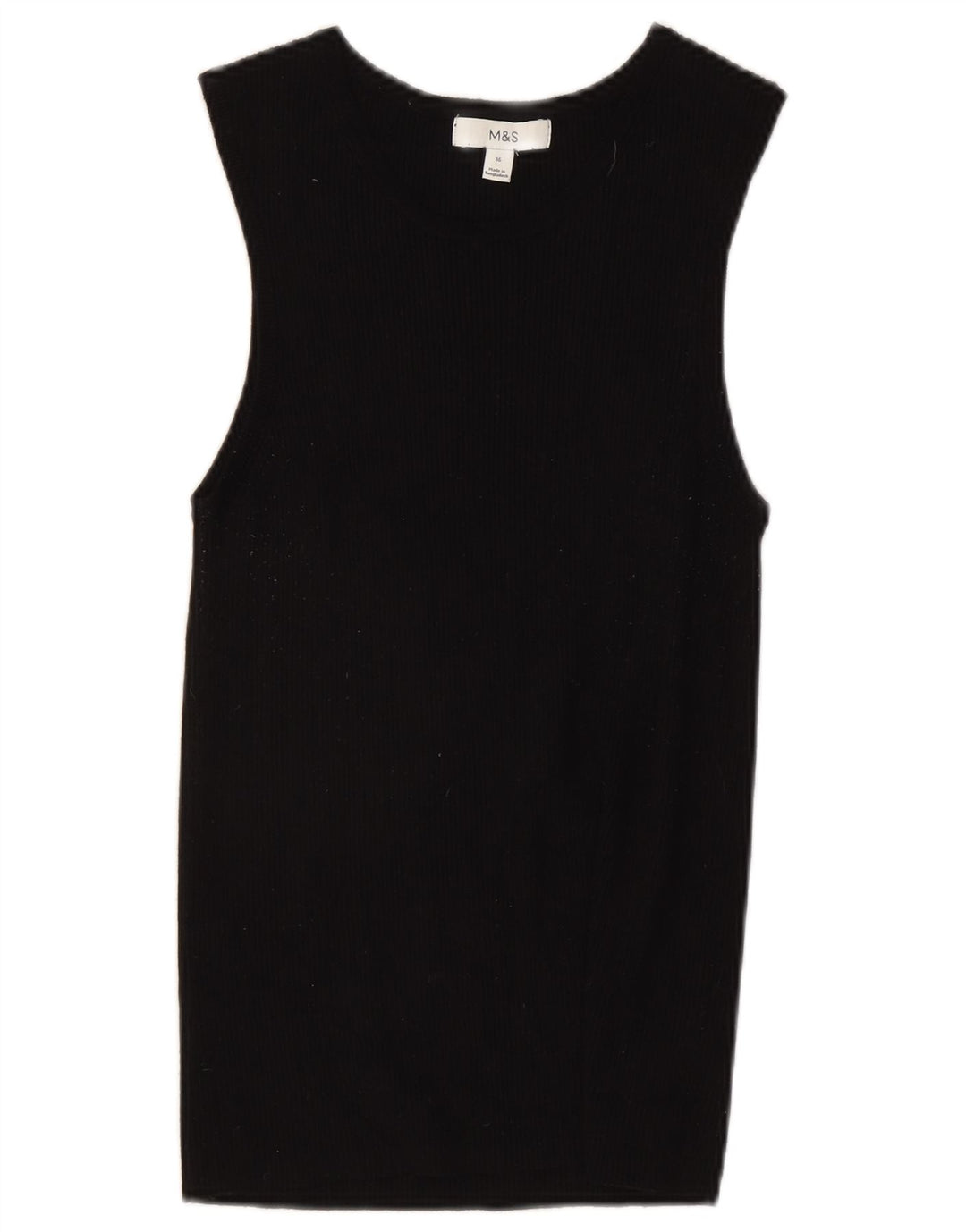 Marks & Spencer Débardeur pour femme UK 16 Large Noir Viscose