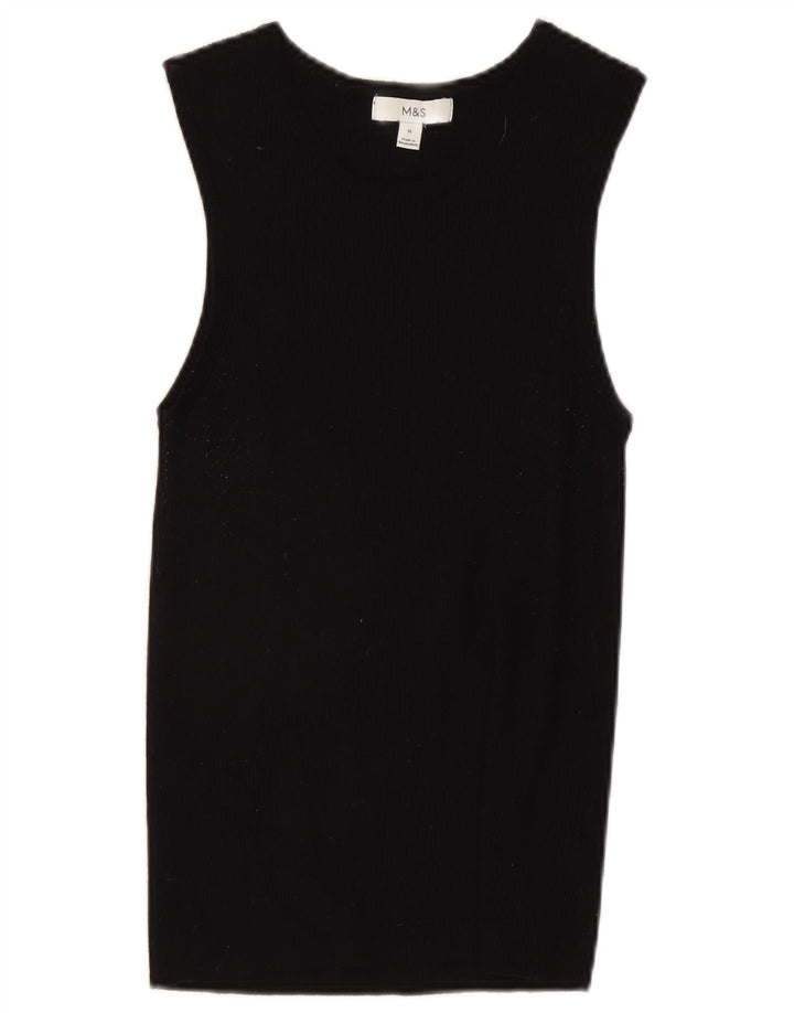 Marks & Spencer Débardeur pour femme UK 16 Large Noir Viscose
