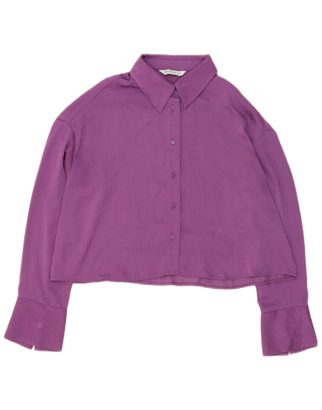 Stradivarius Chemisier court surdimensionné pour femme UK 44 Violet moyen