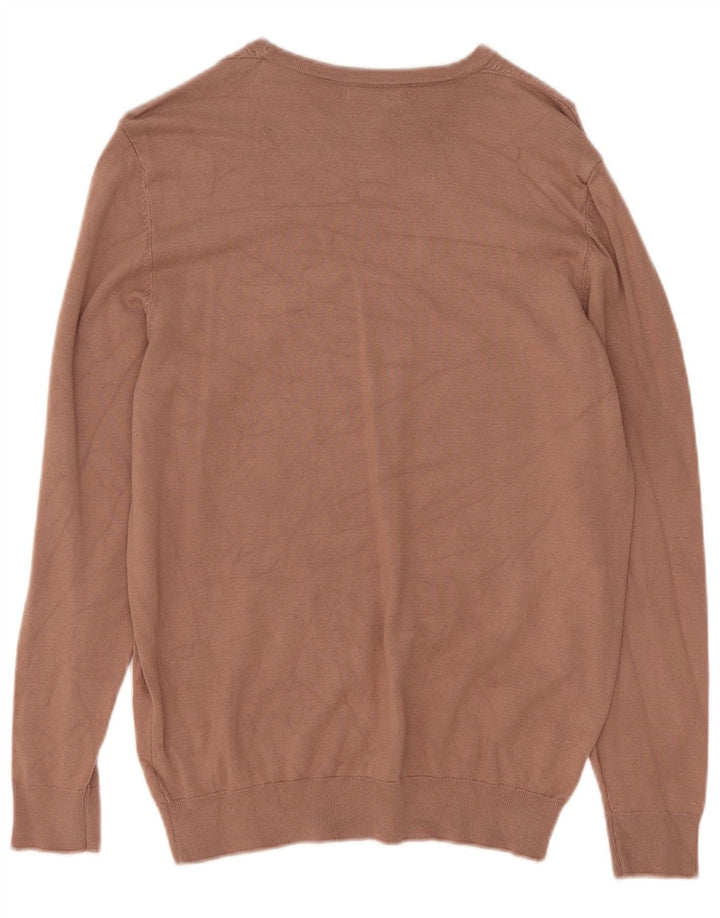 Zara Homme Pull Col Bateau Petit Beige Viscose