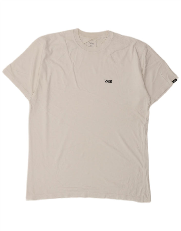 Vans T-shirt coupe classique pour homme en coton blanc moyen
