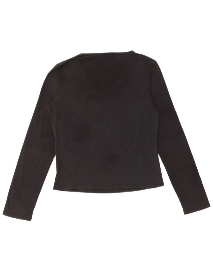 ICEBERG Haut court graphique à manches longues pour femme IT 46 Large Noir Floral