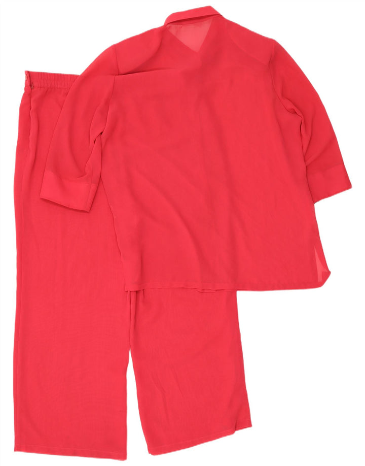 Frankenwalder Ensemble 2 pièces manches 3/4 pour femme EU 44 XL W34 L27 Rouge Polyester