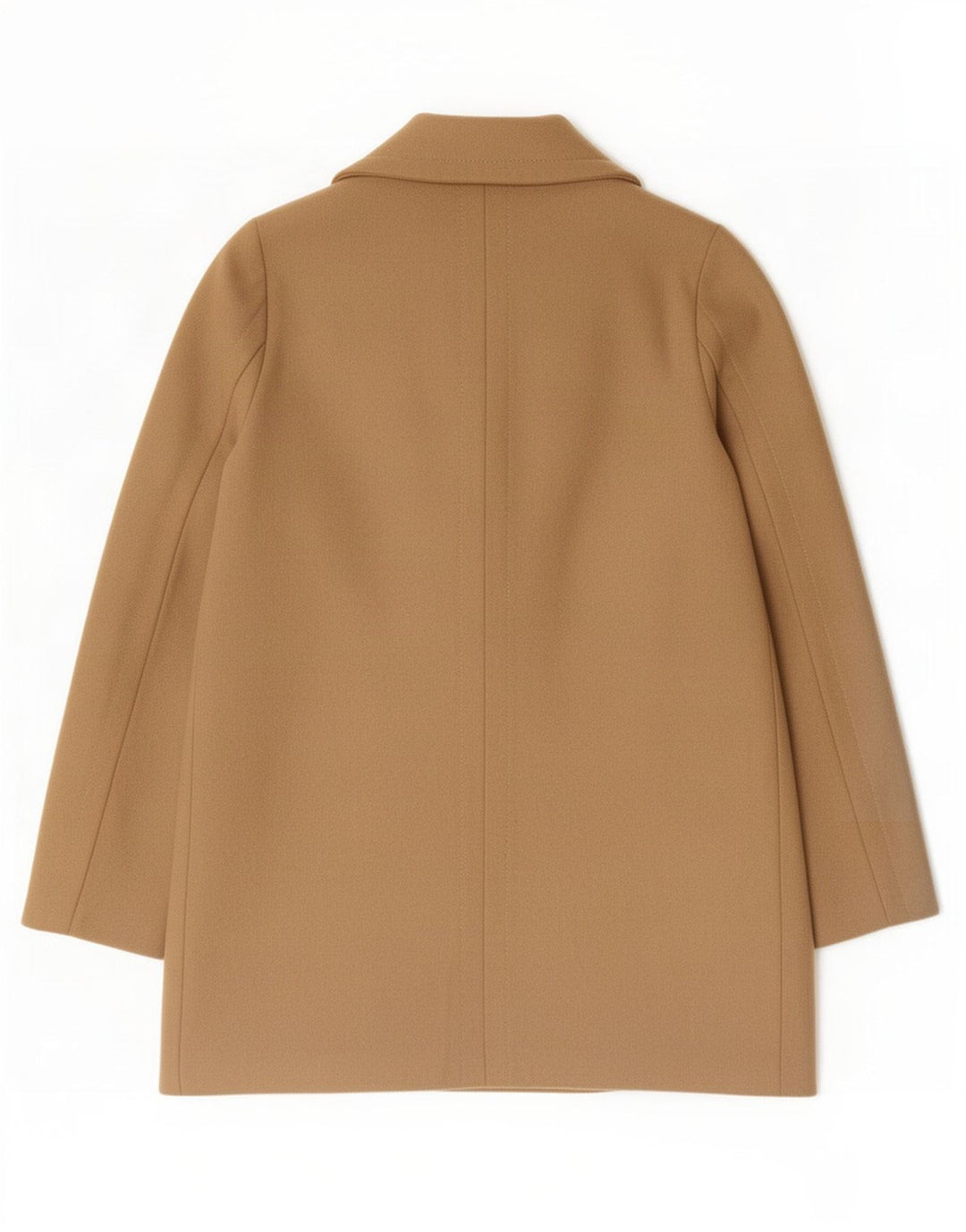 Topshop Manteau croisé surdimensionné pour femme UK 8 Petite laine beige