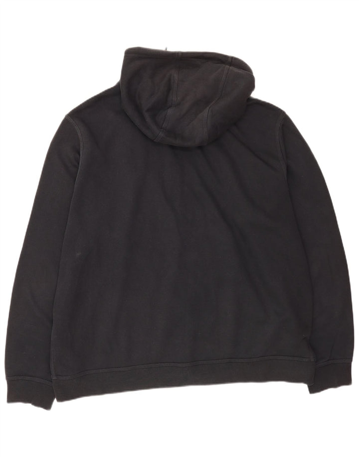 Nike Pull à capuche zippé pour homme 2XL en coton noir