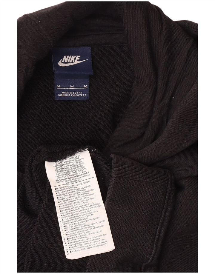 Nike Pull à capuche graphique en coton noir moyen pour homme