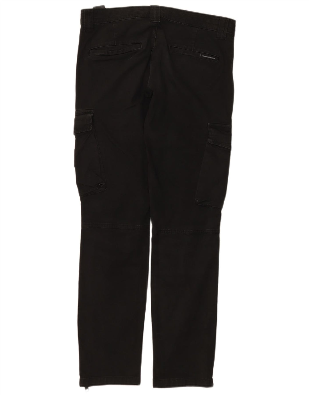CALVIN KLEIN Pantalon Cargo Slim Homme W30 L29 Noir Coton