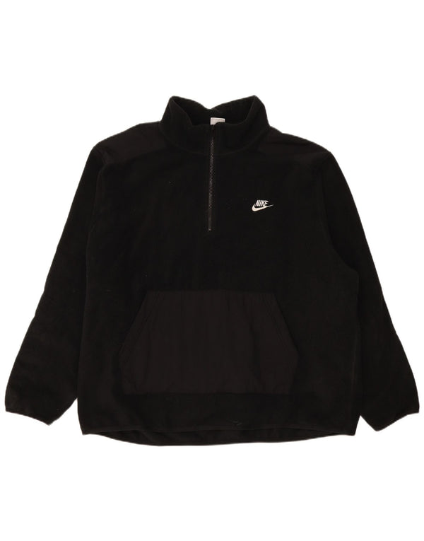 Nike Pull polaire à col zippé pour homme 2XL Noir