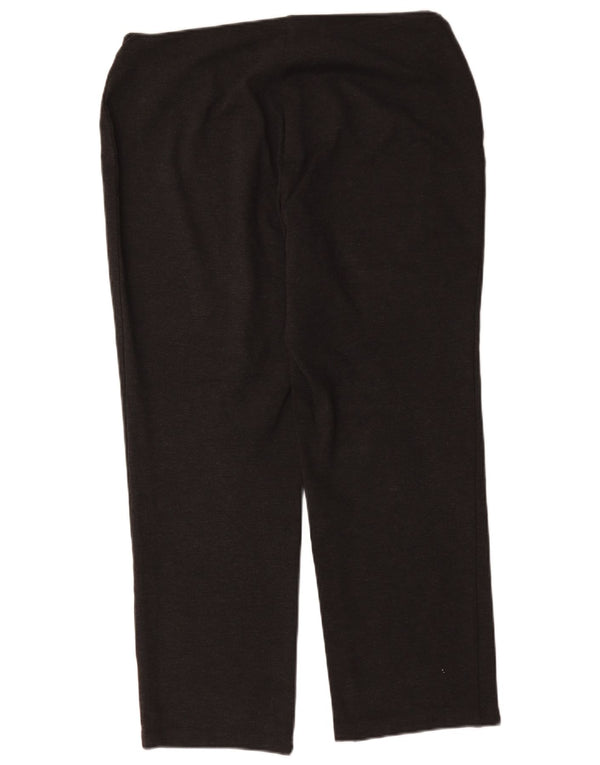Marks & Spencer Pantalon décontracté régulier pour femme UK 16 Large W34 L28 Gris