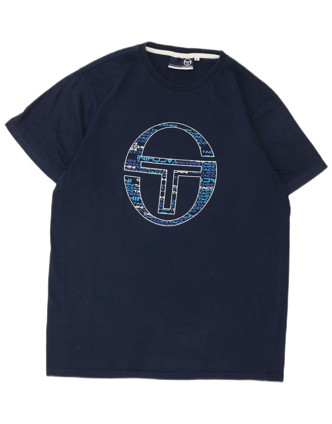 SERGIO TACCHINI T-Shirt Graphique Homme Petit Bleu Marine Polyester