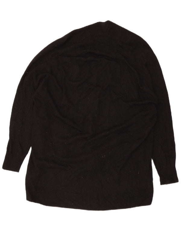 Zara Cardigan surdimensionné pour femme UK 10 Petite laine noire