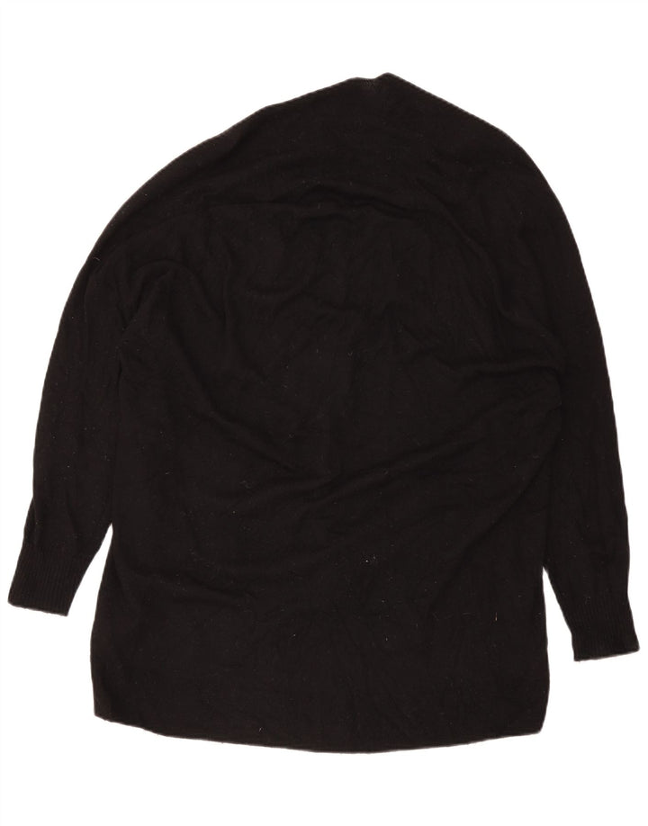 Zara Cardigan surdimensionné pour femme UK 10 Petite laine noire