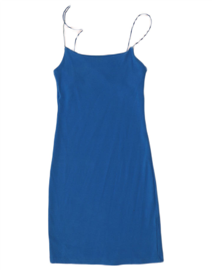 Zara Robe d'été pour femme UK 12 Bleu moyen