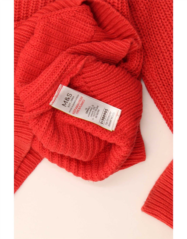 Marks & Spencer Pull à col rond pour homme Petit coton rouge