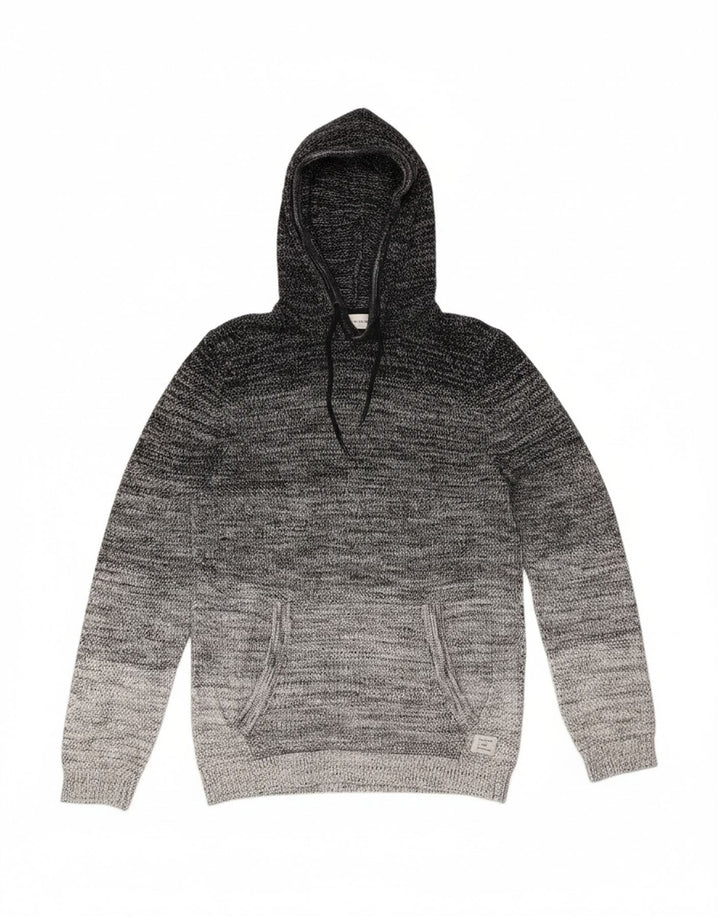 JACK & JONES Mens Jumper Sweater Large Grey Colourblock
