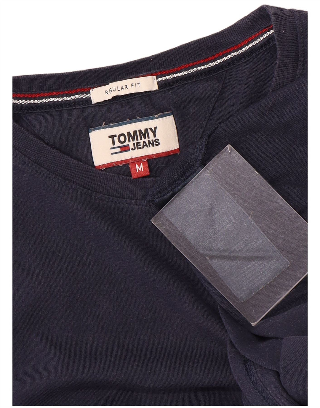 Tommy Hilfiger T-Shirt Regular Fit Homme Bleu Marine Moyen Coton