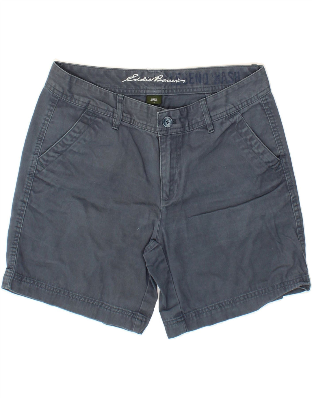 EDDIE BAUER Womens Chino Shorts US 4 Small W32  Navy Blue Cotton Vintage Eddie Bauer and Second-Hand Eddie Bauer from Messina Hembry 