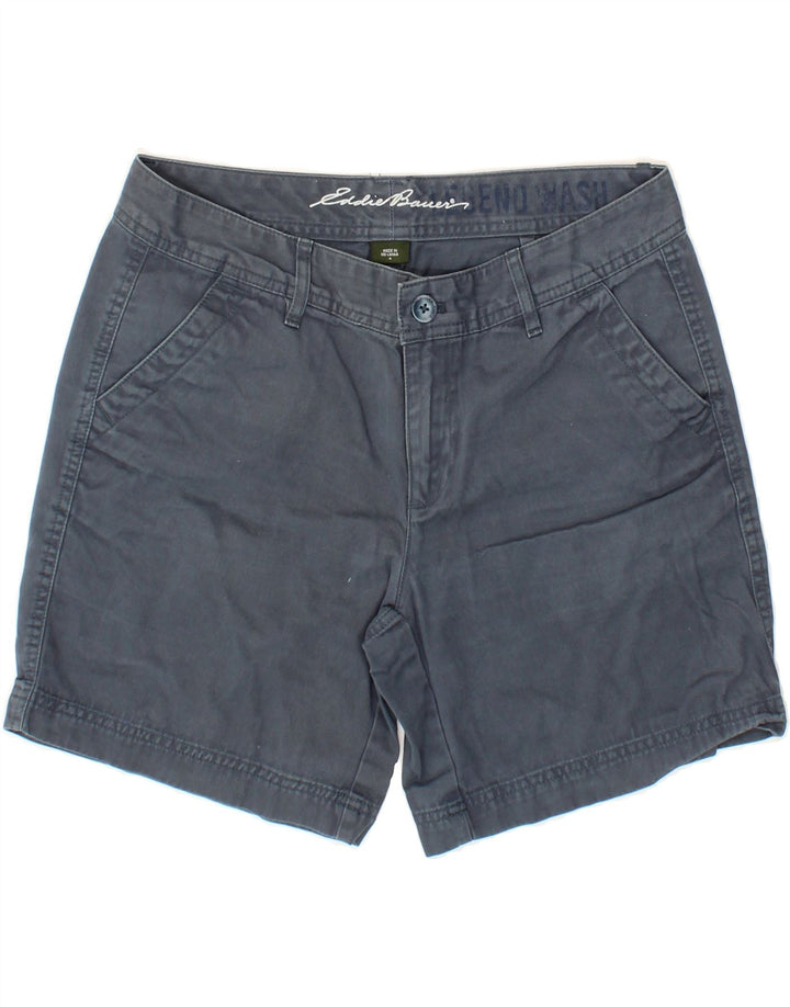 EDDIE BAUER Womens Chino Shorts US 4 Small W32  Navy Blue Cotton Vintage Eddie Bauer and Second-Hand Eddie Bauer from Messina Hembry 