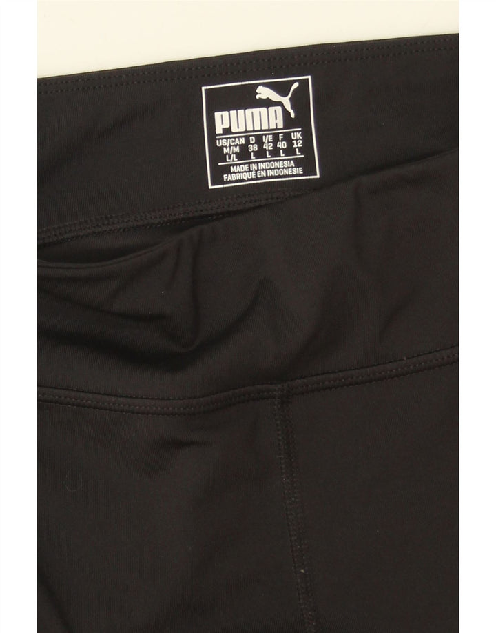 PUMA Womens Tracksuit Trousers UK 12 Medium Black Vintage Puma and Second-Hand Puma from Messina Hembry 