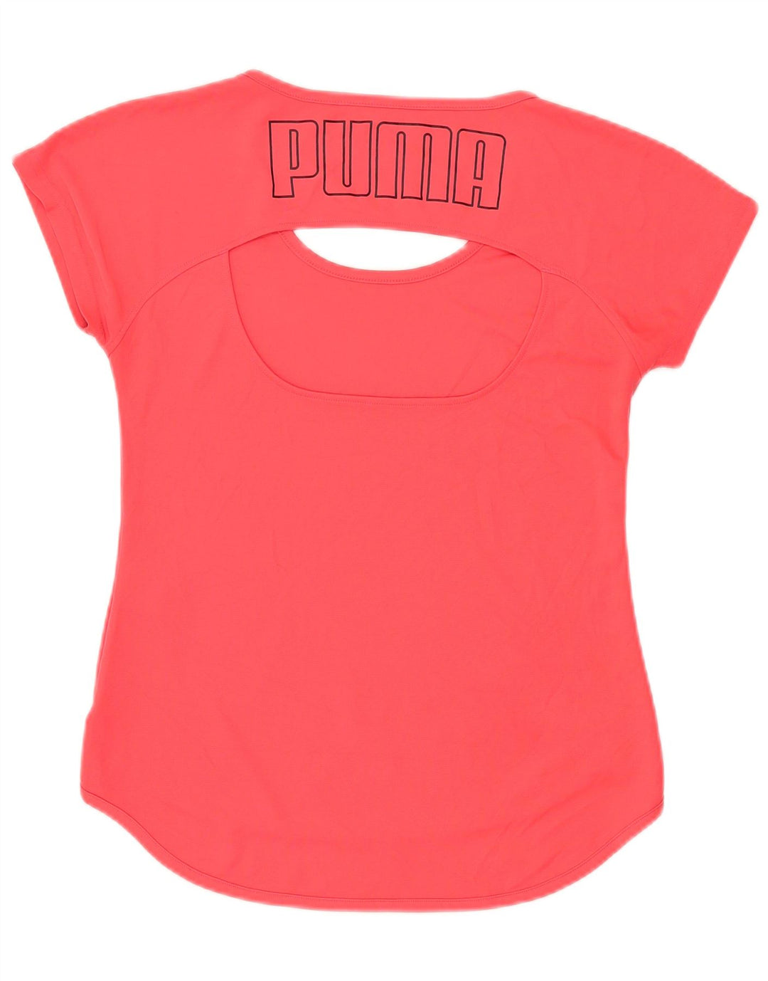 PUMA T-Shirt Graphique Femme UK 12 Rose Moyen Polyester