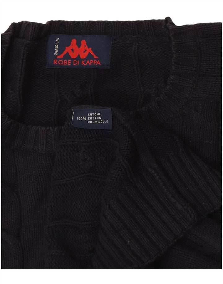 Kappa Pull Col Rond Homme Bleu Marine Moyen Coton