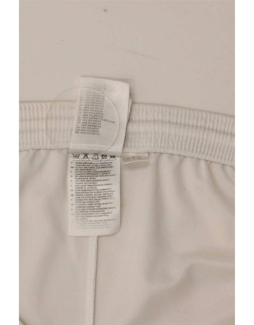 Adidas Short de sport pour homme en polyester blanc moyen